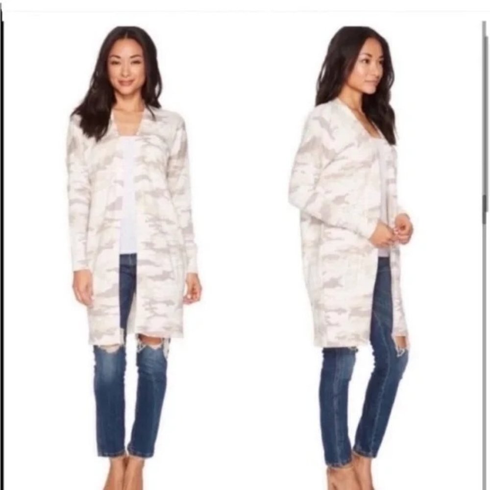 Sanctuary Cardigan‎ Lenox Camo Duster Long Line Sweater Womens Small